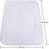 imageUtopia Bedding Quilted Fitted Mattress Pad Queen Size Elastic Fitted Mattress Topper Protector and Cover Stretches up to 16 Inches Deep Machine Washable WhiteWhite
