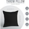 imageUtopia Bedding Throw Pillows Insert Pack of 2 White  18 x 18 Inches Bed and Couch Pillows  Indoor Decorative PillowBlack