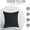 imageUtopia Bedding Throw Pillows Insert Pack of 2 White  18 x 18 Inches Bed and Couch Pillows  Indoor Decorative PillowBlack