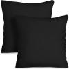imageUtopia Bedding Throw Pillows Insert Pack of 2 White  18 x 18 Inches Bed and Couch Pillows  Indoor Decorative PillowBlack