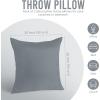 imageUtopia Bedding Throw Pillows Insert Pack of 2 White  18 x 18 Inches Bed and Couch Pillows  Indoor Decorative PillowGrey