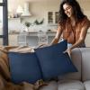 imageUtopia Bedding Throw Pillows Insert Pack of 2 White  18 x 18 Inches Bed and Couch Pillows  Indoor Decorative PillowNavy