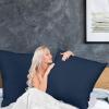 imageUtopia Bedding Throw Pillows Insert Pack of 2 White  18 x 18 Inches Bed and Couch Pillows  Indoor Decorative PillowNavy