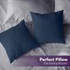 imageUtopia Bedding Throw Pillows Insert Pack of 2 White  18 x 18 Inches Bed and Couch Pillows  Indoor Decorative PillowNavy