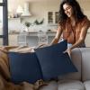 imageUtopia Bedding Throw Pillows Insert Pack of 2 White  18 x 18 Inches Bed and Couch Pillows  Indoor Decorative PillowNavy