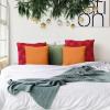 imageUtopia Bedding Throw Pillows Insert Pack of 2 White  18 x 18 Inches Bed and Couch Pillows  Indoor Decorative PillowOrange