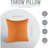 imageUtopia Bedding Throw Pillows Insert Pack of 2 White  18 x 18 Inches Bed and Couch Pillows  Indoor Decorative PillowOrange