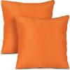 imageUtopia Bedding Throw Pillows Insert Pack of 2 White  18 x 18 Inches Bed and Couch Pillows  Indoor Decorative PillowOrange