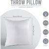 imageUtopia Bedding Throw Pillows Insert Pack of 2 White  18 x 18 Inches Bed and Couch Pillows  Indoor Decorative PillowWhite