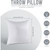 imageUtopia Bedding Throw Pillows Insert Pack of 2 White  18 x 18 Inches Bed and Couch Pillows  Indoor Decorative PillowWhite