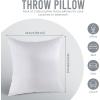 imageUtopia Bedding Throw Pillows Insert Pack of 2 White  18 x 18 Inches Bed and Couch Pillows  Indoor Decorative PillowWhite