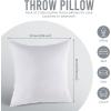 imageUtopia Bedding Throw Pillows Insert Pack of 2 White  18 x 18 Inches Bed and Couch Pillows  Indoor Decorative PillowWhite