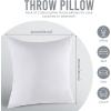 imageUtopia Bedding Throw Pillows Insert Pack of 2 White  18 x 18 Inches Bed and Couch Pillows  Indoor Decorative PillowWhite