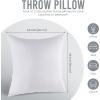 imageUtopia Bedding Throw Pillows Insert Pack of 2 White  18 x 18 Inches Bed and Couch Pillows  Indoor Decorative PillowWhite