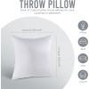 imageUtopia Bedding Throw Pillows Insert Pack of 2 White  18 x 18 Inches Bed and Couch Pillows  Indoor Decorative PillowWhite