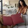 imageUtopia Bedding Throw Pillows Insert Pack of 2 White  18 x 18 Inches Bed and Couch Pillows  Indoor Decorative PillowWinered