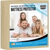 imageUtopia Bedding Waterproof Mattress Protector Twin Size Premium Terry Mattress Cover 200 GSM Breathable Fitted Style with Stretchable Pockets WhiteBeige