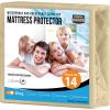 imageUtopia Bedding Waterproof Mattress Protector Twin Size Premium Terry Mattress Cover 200 GSM Breathable Fitted Style with Stretchable Pockets WhiteBeige