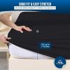 imageUtopia Bedding Waterproof Mattress Protector Twin Size Premium Terry Mattress Cover 200 GSM Breathable Fitted Style with Stretchable Pockets WhiteBlack