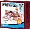 imageUtopia Bedding Waterproof Mattress Protector Twin Size Premium Terry Mattress Cover 200 GSM Breathable Fitted Style with Stretchable Pockets WhiteBurgundy