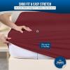 imageUtopia Bedding Waterproof Mattress Protector Twin Size Premium Terry Mattress Cover 200 GSM Breathable Fitted Style with Stretchable Pockets WhiteBurgundy