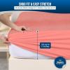 imageUtopia Bedding Waterproof Mattress Protector Twin Size Premium Terry Mattress Cover 200 GSM Breathable Fitted Style with Stretchable Pockets WhiteCoral