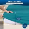 imageUtopia Bedding Waterproof Mattress Protector Twin Size Premium Terry Mattress Cover 200 GSM Breathable Fitted Style with Stretchable Pockets WhiteDenim Blue