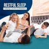 imageUtopia Bedding Waterproof Mattress Protector Twin Size Premium Terry Mattress Cover 200 GSM Breathable Fitted Style with Stretchable Pockets WhiteDenim Blue