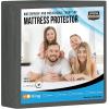 imageUtopia Bedding Waterproof Mattress Protector Twin Size Premium Terry Mattress Cover 200 GSM Breathable Fitted Style with Stretchable Pockets WhiteGrey