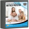 imageUtopia Bedding Waterproof Mattress Protector Twin Size Premium Terry Mattress Cover 200 GSM Breathable Fitted Style with Stretchable Pockets WhiteGrey