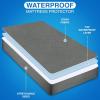 imageUtopia Bedding Waterproof Mattress Protector Twin Size Premium Terry Mattress Cover 200 GSM Breathable Fitted Style with Stretchable Pockets WhiteGrey