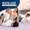 imageUtopia Bedding Waterproof Mattress Protector Twin Size Premium Terry Mattress Cover 200 GSM Breathable Fitted Style with Stretchable Pockets WhiteLavender