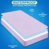 imageUtopia Bedding Waterproof Mattress Protector Twin Size Premium Terry Mattress Cover 200 GSM Breathable Fitted Style with Stretchable Pockets WhiteLavender