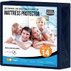 imageUtopia Bedding Waterproof Mattress Protector Twin Size Premium Terry Mattress Cover 200 GSM Breathable Fitted Style with Stretchable Pockets WhiteNavy Blue
