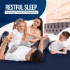 imageUtopia Bedding Waterproof Mattress Protector Twin Size Premium Terry Mattress Cover 200 GSM Breathable Fitted Style with Stretchable Pockets WhiteNavy Blue