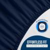 imageUtopia Bedding Waterproof Mattress Protector Twin Size Premium Terry Mattress Cover 200 GSM Breathable Fitted Style with Stretchable Pockets WhiteNavy Blue