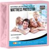 imageUtopia Bedding Waterproof Mattress Protector Twin Size Premium Terry Mattress Cover 200 GSM Breathable Fitted Style with Stretchable Pockets WhitePink