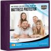 imageUtopia Bedding Waterproof Mattress Protector Twin Size Premium Terry Mattress Cover 200 GSM Breathable Fitted Style with Stretchable Pockets WhitePurple