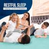 imageUtopia Bedding Waterproof Mattress Protector Twin Size Premium Terry Mattress Cover 200 GSM Breathable Fitted Style with Stretchable Pockets WhiteSpa Blue