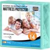 imageUtopia Bedding Waterproof Mattress Protector Twin Size Premium Terry Mattress Cover 200 GSM Breathable Fitted Style with Stretchable Pockets WhiteSpa Blue