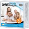 imageUtopia Bedding Waterproof Mattress Protector Twin Size Premium Terry Mattress Cover 200 GSM Breathable Fitted Style with Stretchable Pockets WhiteWhite