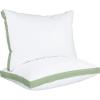 imageUtopia Bedding Bed Pillows for Sleeping Queen Size White Set of 2 Cooling Hotel Quality Gusseted Pillow for Back Stomach or Side SleepersSage Green