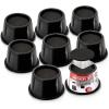 imageUtopia Bedding Bed Risers 3 Inch  8 Pack  Round Furniture Risers with Top AntiSlip Foam with Metal Plate ampamp Bottom Rubber Pads  Bed Risers Heavy Duty for Sofa Couch ampamp Chair Lifts BlackBlack
