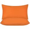 imageUtopia Bedding Throw Pillows Insert Pack of 2 White  18 x 18 Inches Bed and Couch Pillows  Indoor Decorative PillowOrange