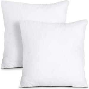 imageUtopia Bedding Throw Pillows Insert Pack of 2 White  18 x 18 Inches Bed and Couch Pillows  Indoor Decorative PillowWhite