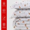 imageUtopia Bedding All Season Unicorn Comforter Set with 2 Pillow Cases 3 Piece Soft Brushed Microfiber Kids Bedding Set for BoysGirls Machine Washable TwinPine Tree