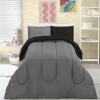 imageUtopia Bedding All Season Unicorn Comforter Set with 2 Pillow Cases 3 Piece Soft Brushed Microfiber Kids Bedding Set for BoysGirls Machine Washable TwinBlackGrey