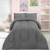 imageUtopia Bedding All Season Unicorn Comforter Set with 2 Pillow Cases 3 Piece Soft Brushed Microfiber Kids Bedding Set for BoysGirls Machine Washable TwinGrey