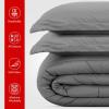 imageUtopia Bedding All Season Unicorn Comforter Set with 2 Pillow Cases 3 Piece Soft Brushed Microfiber Kids Bedding Set for BoysGirls Machine Washable TwinGrey