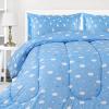 imageUtopia Bedding All Season Unicorn Comforter Set with 2 Pillow Cases 3 Piece Soft Brushed Microfiber Kids Bedding Set for BoysGirls Machine Washable TwinCloud